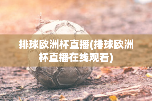 排球欧洲杯直播(排球欧洲杯直播在线观看)