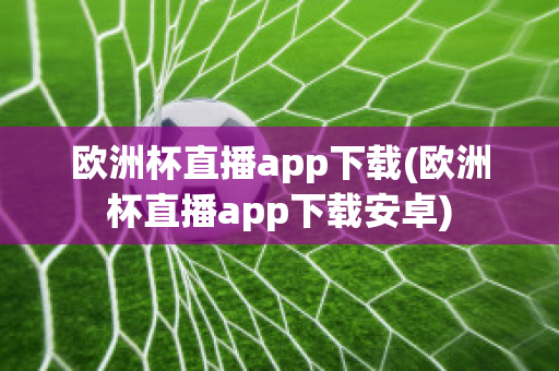 欧洲杯直播app下载(欧洲杯直播app下载安卓)