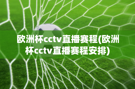 欧洲杯cctv直播赛程(欧洲杯cctv直播赛程安排)