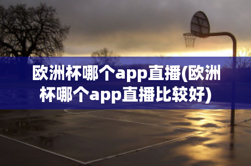 欧洲杯哪个app直播(欧洲杯哪个app直播比较好)