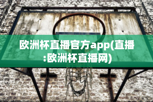 欧洲杯直播官方app(直播:欧洲杯直播网)