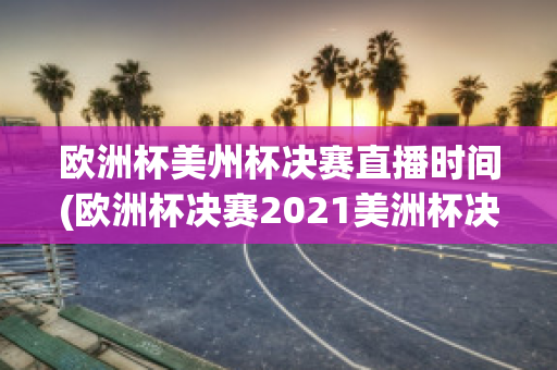 欧洲杯美州杯决赛直播时间(欧洲杯决赛2021美洲杯决赛时间什么时候)