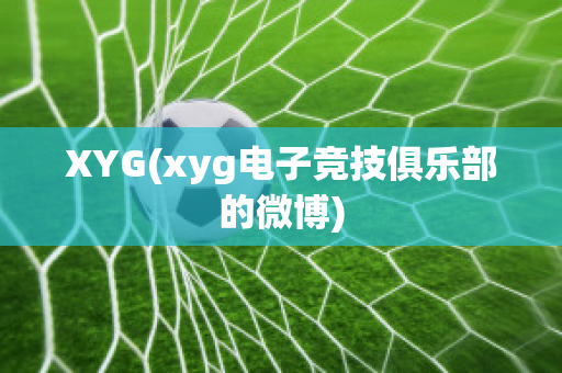 XYG(xyg电子竞技俱乐部的微博)