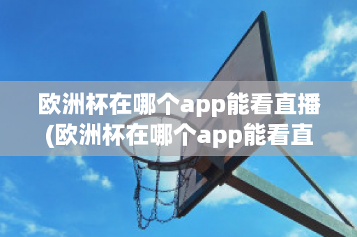 欧洲杯在哪个app能看直播(欧洲杯在哪个app能看直播啊)