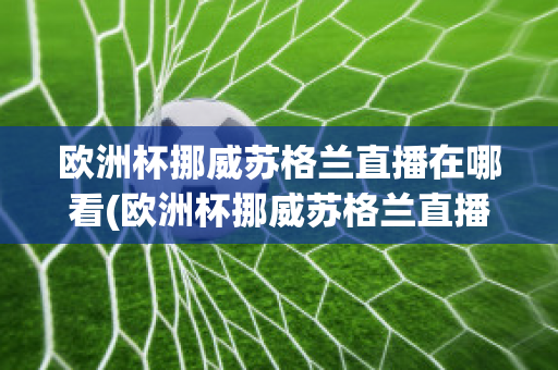 欧洲杯挪威苏格兰直播在哪看(欧洲杯挪威苏格兰直播在哪看回放)