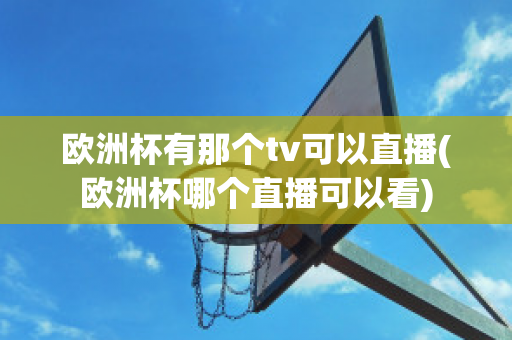 欧洲杯有那个tv可以直播(欧洲杯哪个直播可以看)