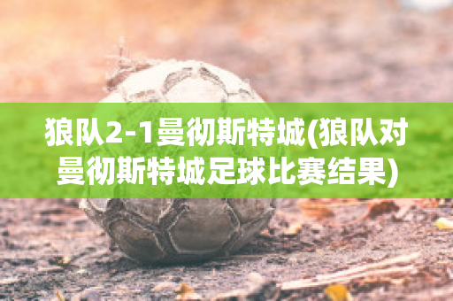 狼队2-1曼彻斯特城(狼队对曼彻斯特城足球比赛结果)