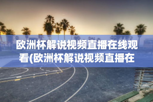 欧洲杯解说视频直播在线观看(欧洲杯解说视频直播在线观看下载)