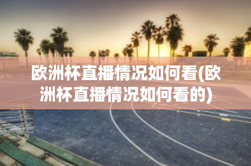 欧洲杯直播情况如何看(欧洲杯直播情况如何看的)