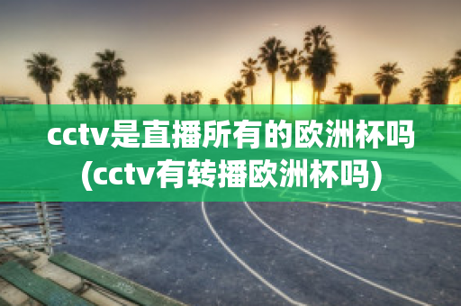 cctv是直播所有的欧洲杯吗(cctv有转播欧洲杯吗)