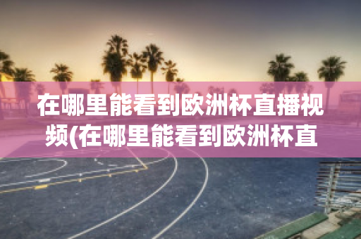 在哪里能看到欧洲杯直播视频(在哪里能看到欧洲杯直播视频呢)