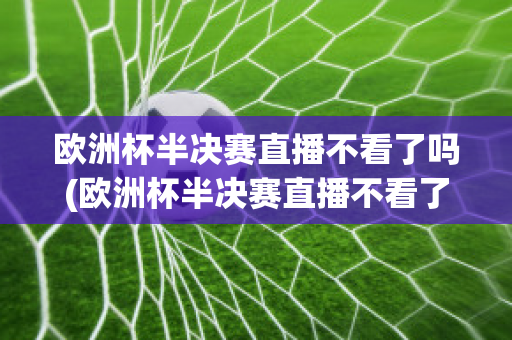 欧洲杯半决赛直播不看了吗(欧洲杯半决赛直播不看了吗知乎)