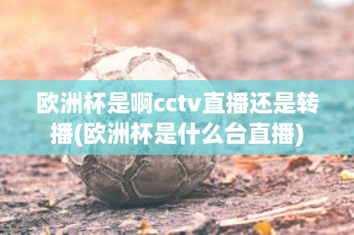 欧洲杯是啊cctv直播还是转播(欧洲杯是什么台直播)