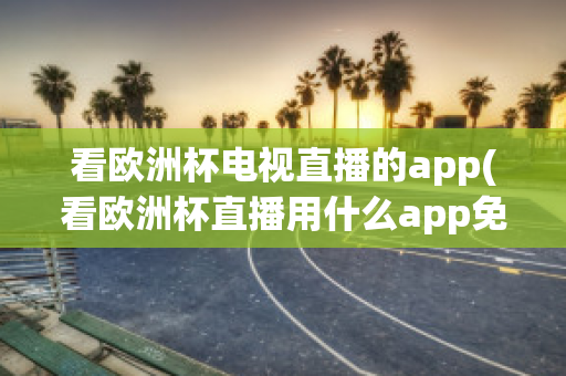 看欧洲杯电视直播的app(看欧洲杯直播用什么app免费)