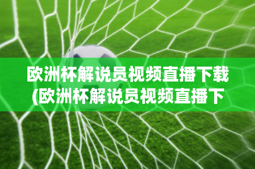 欧洲杯解说员视频直播下载(欧洲杯解说员视频直播下载软件)