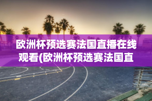 欧洲杯预选赛法国直播在线观看(欧洲杯预选赛法国直播在线观看高清)