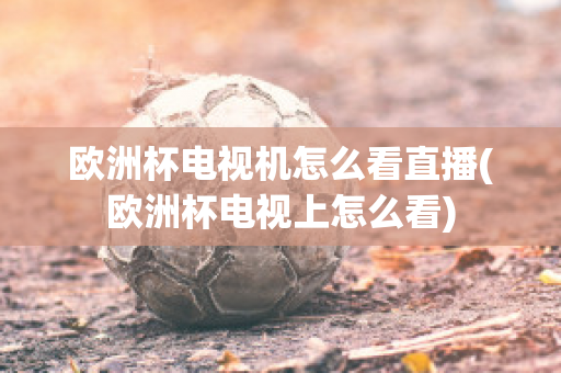 欧洲杯电视机怎么看直播(欧洲杯电视上怎么看)