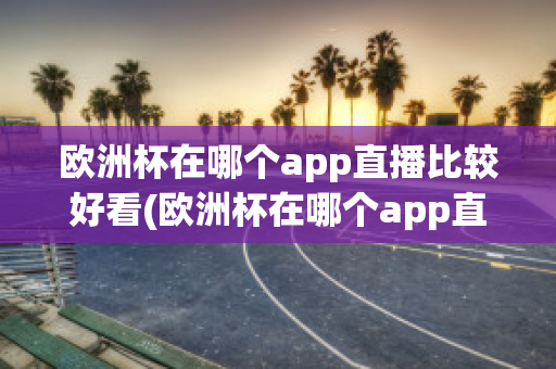 欧洲杯在哪个app直播比较好看(欧洲杯在哪个app直播比较好看一点)