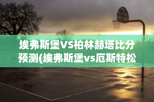 埃弗斯堡VS柏林赫塔比分预测(埃弗斯堡vs厄斯特松)