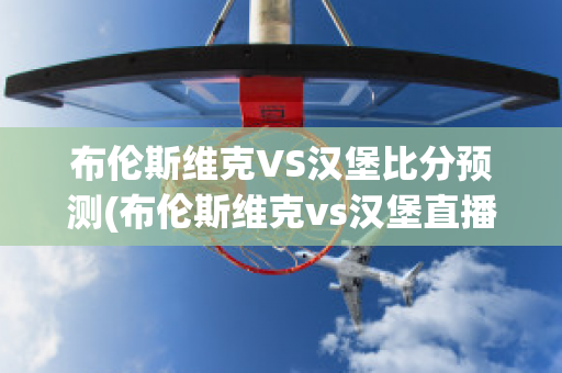 布伦斯维克VS汉堡比分预测(布伦斯维克vs汉堡直播)