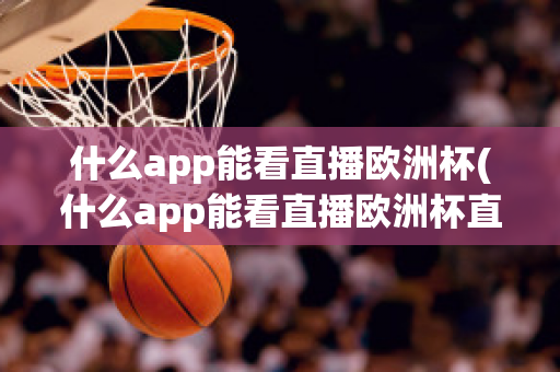 什么app能看直播欧洲杯(什么app能看直播欧洲杯直播)